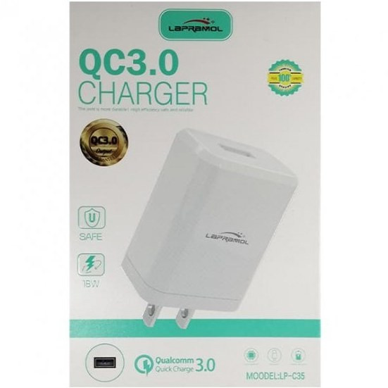شارژر فست لاپرامول مدل LP-C35 به همراه کابل آیفون