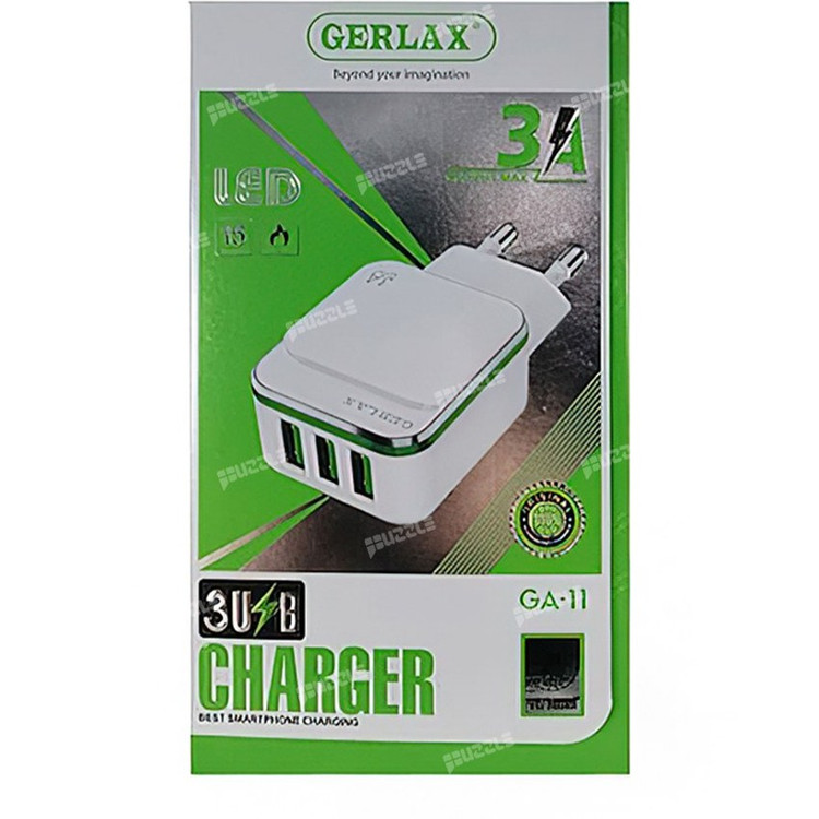 آداپتور و سیم شارژر لایتنینگ GERLAX GA-11