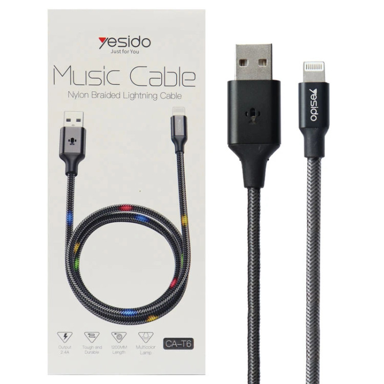 کابل تبدیل USB به لایتنینگ یسیدو مدل CA-T6