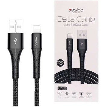 کابل USB به لایتنینگ یسیدو YESIDO CA50 طول 2 متر