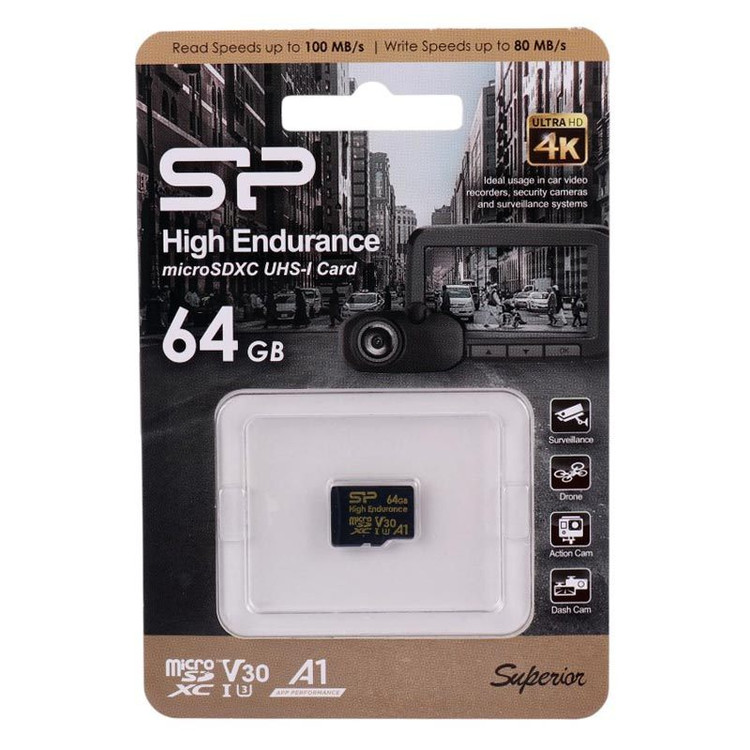 کارت حافظه 64 گیگابایت SiliconPower مدل microSDHC CL10 U3 UHS-I 730 AI ELITE
