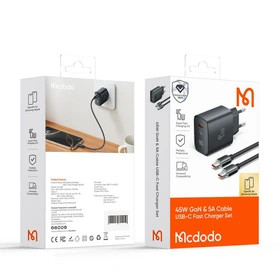 شارژر دیواری مک دودو Mcdodo CH-5080 توان 45 وات + کابل تایپ سی
