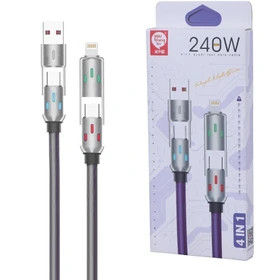 کابل شارژ چندکاره فست شارژ 240 وات You Shenq Ku K-102 طول 1 متر