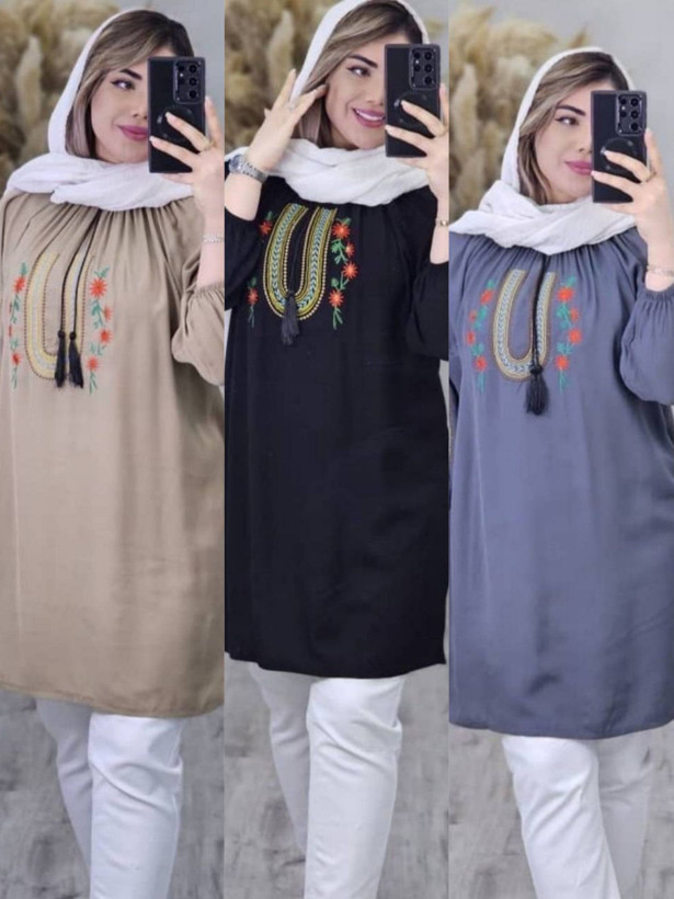 مانتو گلدوزی