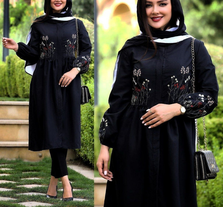 مانتو گلدوزی شده