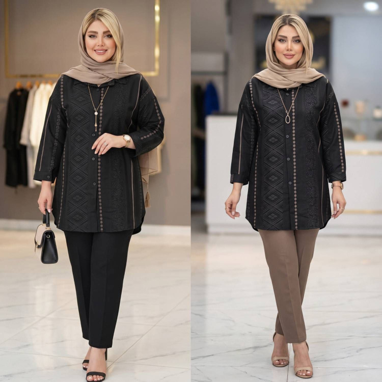 مانتو ژاکارد کلاسیک