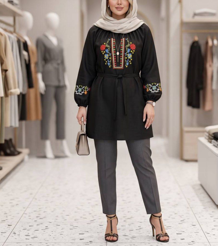 شومیز گلدوزی شده
