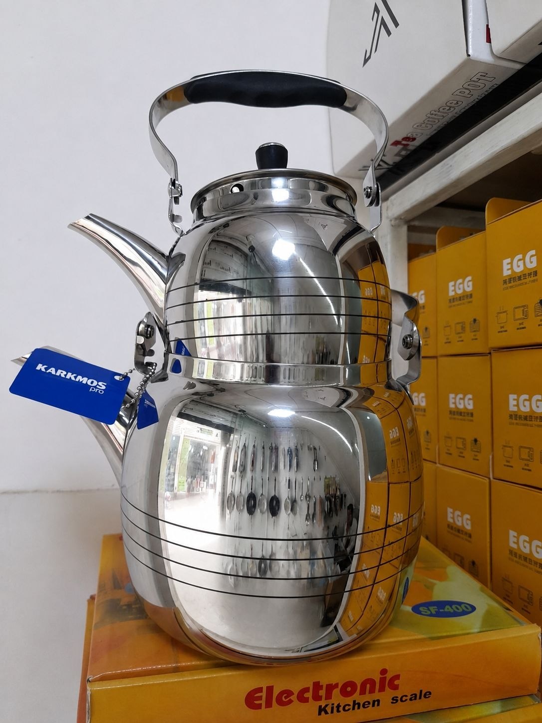 کتری قوری تمام استیل کرکماز