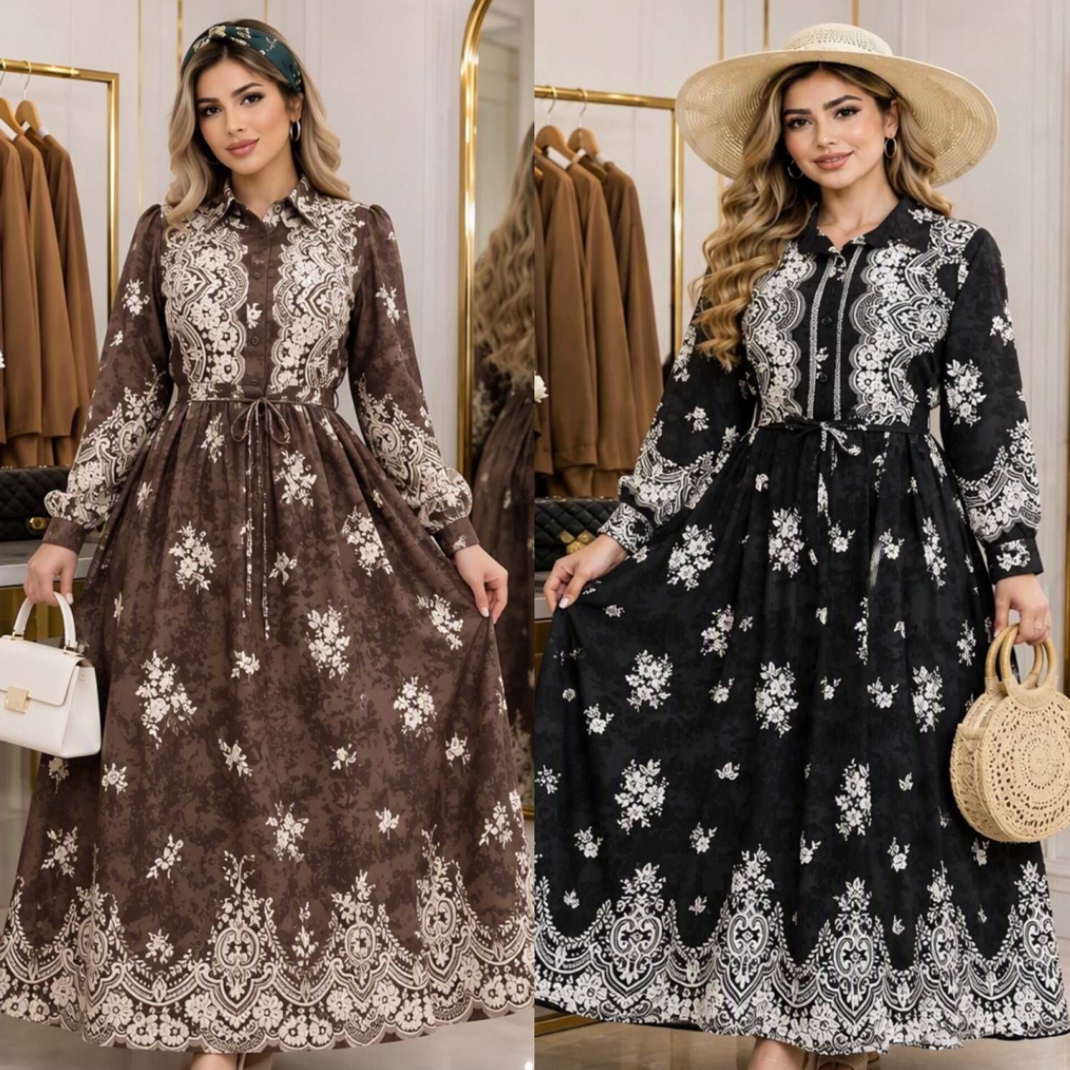 پیراهن بلند ساحلی