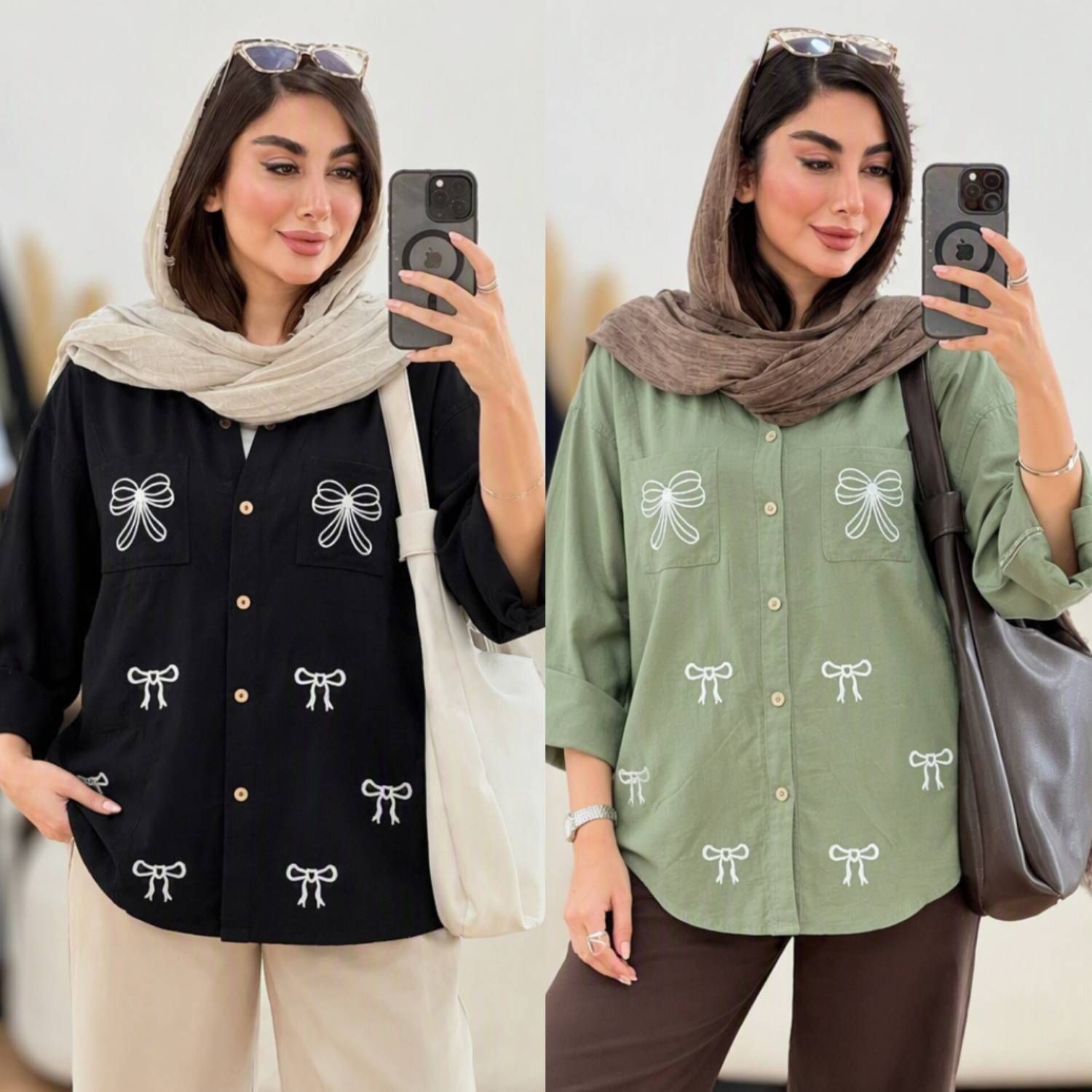شومیز پاپیونی